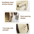 Breathable Mesh Dog Purse Carrier (Polyester Tote, Adjustable Strap)