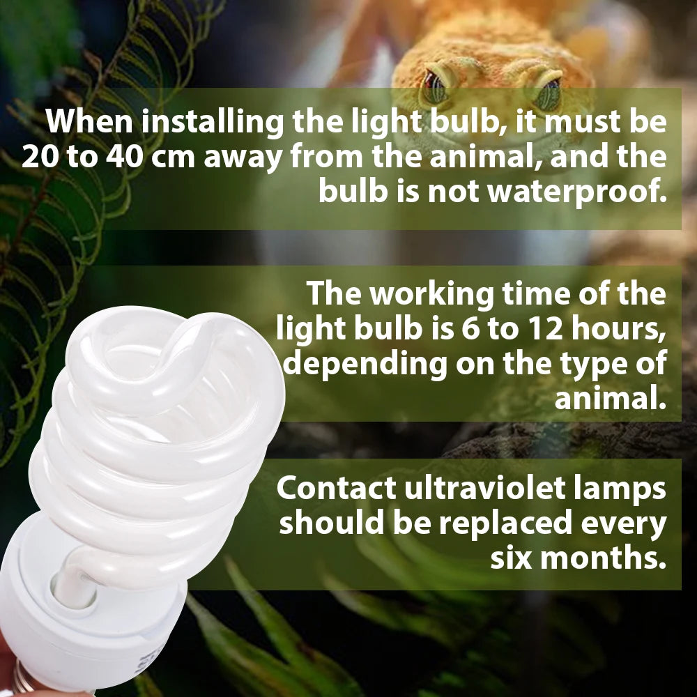26W Pet Box Lamp Calcium Supplement Lamp Climbing Pet Lamp E27 Interface For Brooding Boxes Chicken Coops Reptiles Amphibians