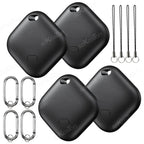 Smart iTag GPS Tracker with Keychain for Apple Find My App - Anti-Loss Locator for Pets, Cars, Kids & Keys (iOS)