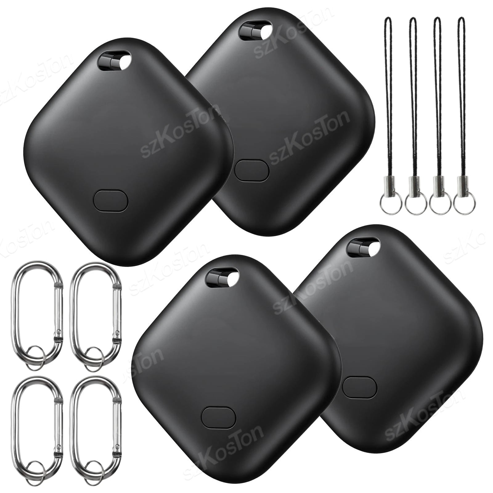 Smart iTag GPS Tracker with Keychain for Apple Find My App - Anti-Loss Locator for Pets, Cars, Kids & Keys (iOS)