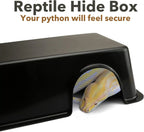 Reptile Hide Box Ventilated Shelter Reptile Hideout 15x11x5.5 cm for Gecko Spiders Snake Ball Python Snake lizard