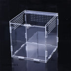 【E】Acrylic Transparent Reptile Breeding Box Terrarium Habitat Insect Spider Lizard Scorpion Feeding Cage Arboreal Enclosure Case