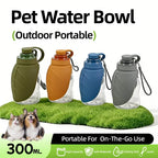 New 300ml Dog Outdoor Kettle With Foldable Mini Silicone Leaf Dust Bottle Stopper Portable Water Dispenser Pet Water Dispenser