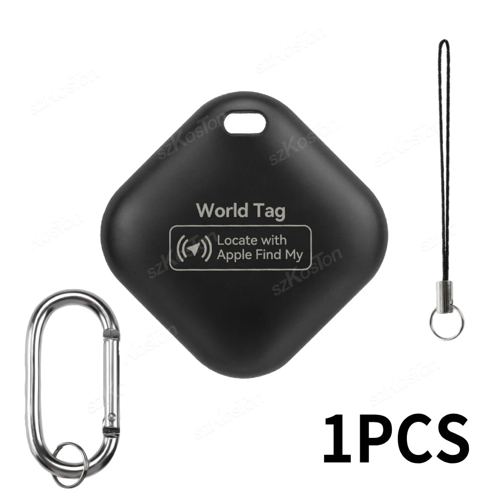 Smart iTag GPS Tracker with Keychain for Apple Find My App - Anti-Loss Locator for Pets, Cars, Kids & Keys (iOS)