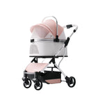 High appearance Pet Stroller Detachable Multifunctional Pet Carrier  Lightweight and Foldable  Portable Pet Stroller Dogs Buggy