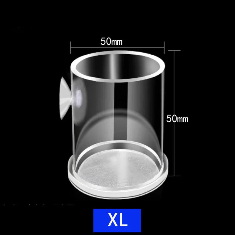 Acrylic Aquarium Fish Feeding Ring (Anti-Drift, Transparent, Floating Food Station)