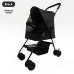 Foldable Lightweight Pet Stroller Outdoor Travel Cats Dogs Small Dogs Pet Trolley Stroller for Dog Pet Stoller Dog Trolley