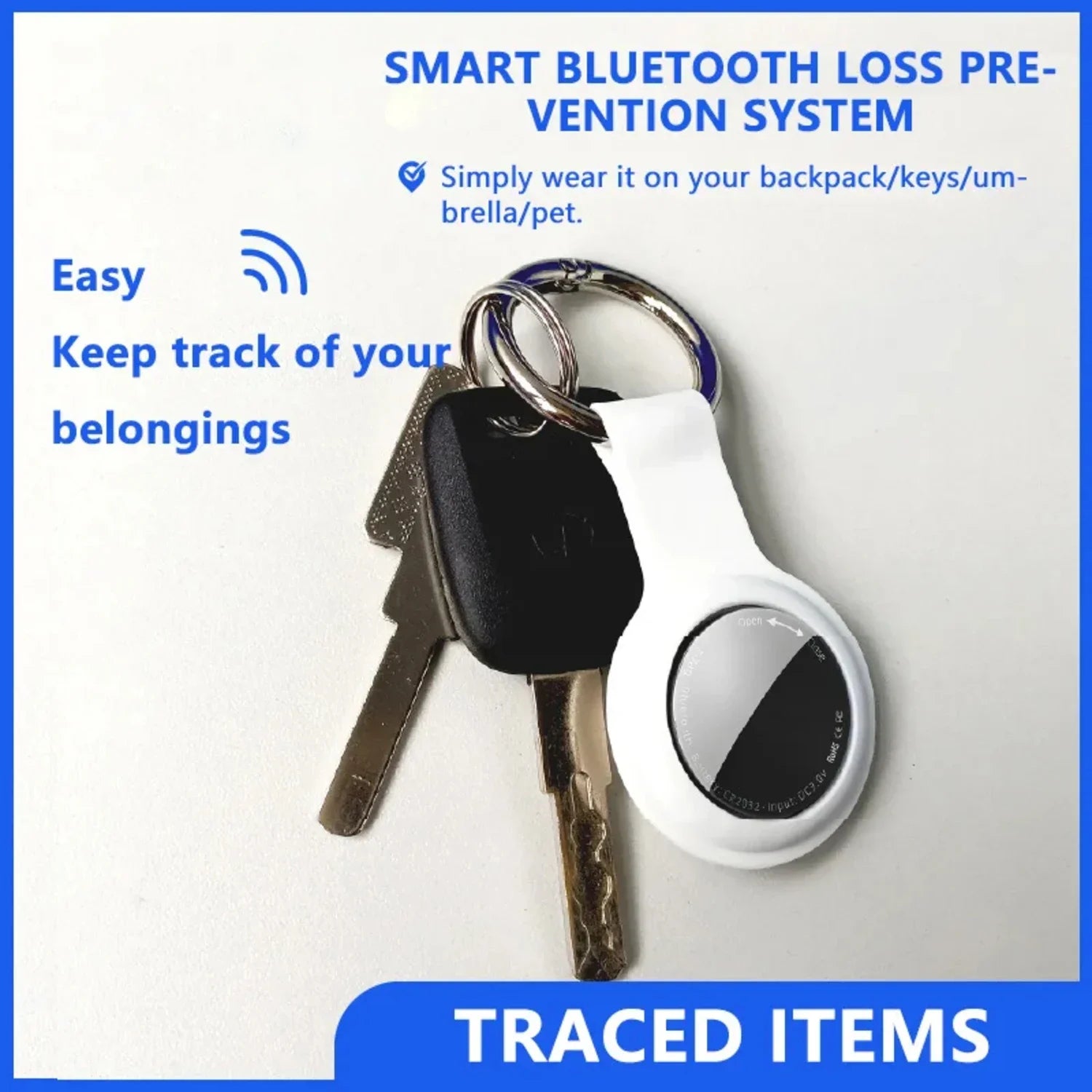 Mini AirTag-Sized GPS Locator for Cats & Dogs - Find My Compatible (32×8mm)
