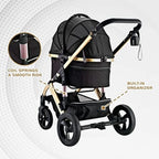 Monza Luxury 3-in-1 Stroller Travel Carrier Car Seat for Pets