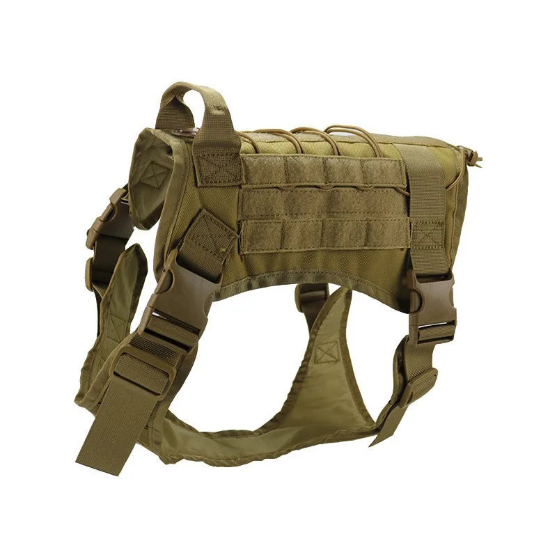 Tactical Camouflage Dog Vest Large Dog Outdoor Training Chest And Back Set Explosive Charge Leash Military Police Dog Equipment