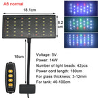 USB Full Spectrum Aquarium LED Grow Light (Aquatic Plants, Clip-On, Programmable)