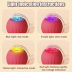 Smart Auto-Rolling Ball Cat Toy with Mouse Tail — Rechargeable Electric Training & Chase Toy