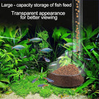Acrylic Large-Capacity Fish Feeder Tube (Transparent, Multifunctional, Shrimp & Fish Tank)