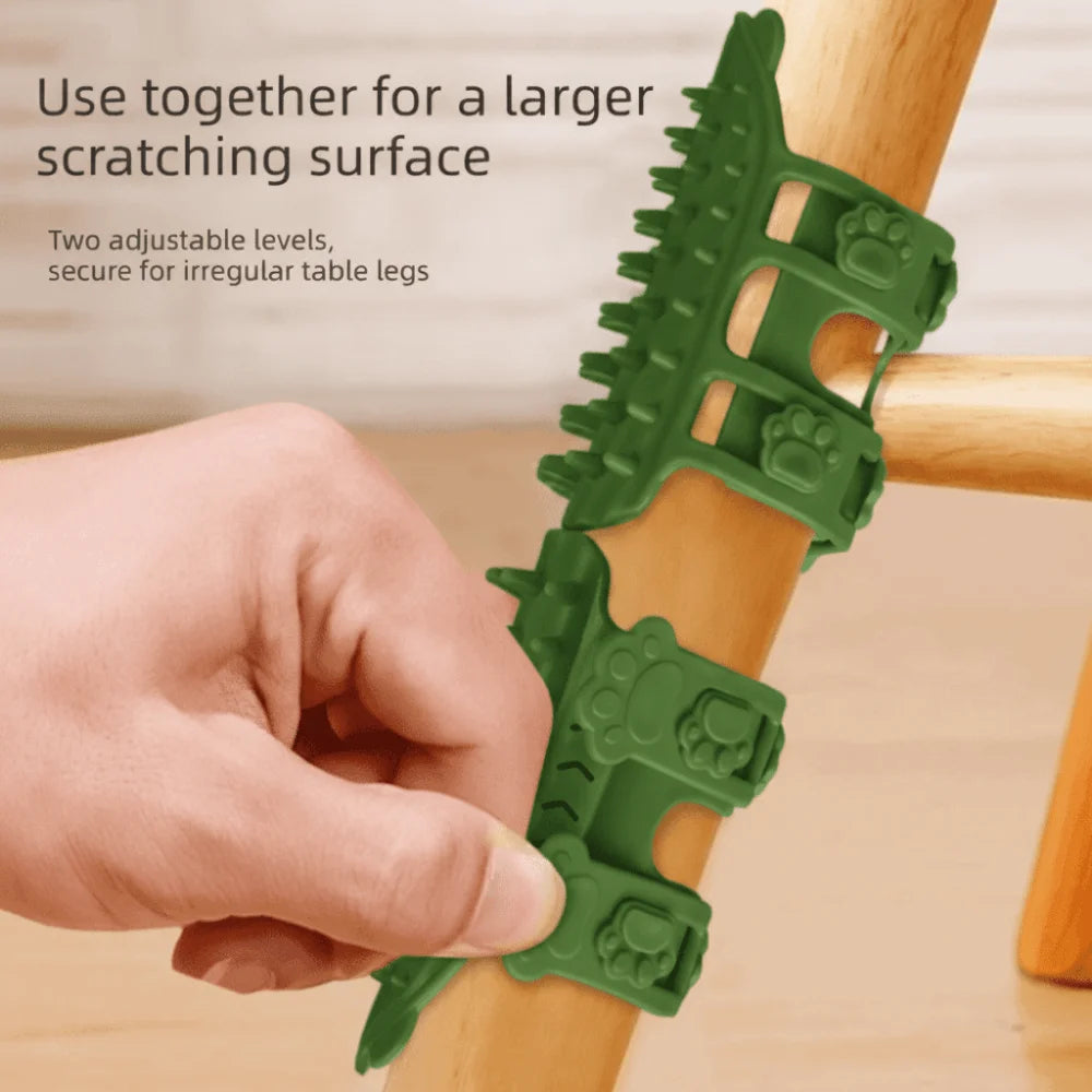 Self-Cleaning Silicone Cat Grooming Comb — Wall Corner Scratcher & Gentle Hair Removal Tool