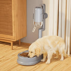 Multifunctional Dog Vertical Drinking Water Feeder No-Drip Non-slip Pet Automatic Water Dispenser Easy-Clean Pet Water Bowl Cat