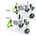 Metal 4-Wheel Dog Wheelchair for Disabled & Elderly Pets - Hind Leg Support Aid for Dogs & Cats