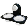 Black Plastic Gecko Feeder Ledge Space Saving Reptile Feeding Ledge for Lizard Gecko Pet Accessories Supplies