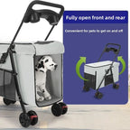 Medium Sized Dog Pet Stroller Multifunction Foldable Outdoor Push Cart Portable Cats Small Dogs Dog Stroller Cat Stroller