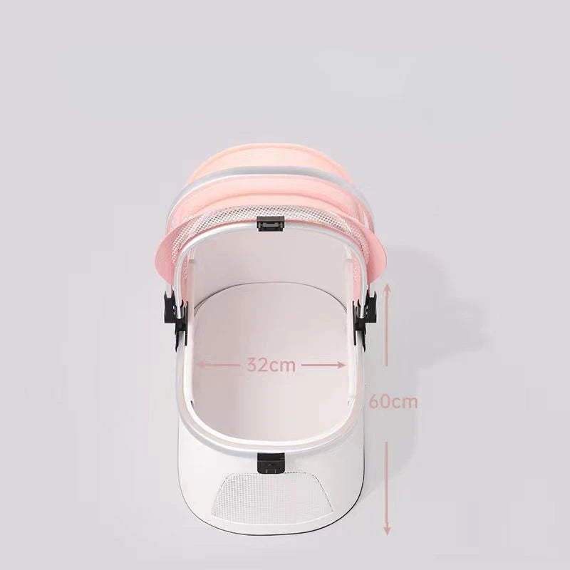 High appearance Pet Stroller Detachable Multifunctional Pet Carrier  Lightweight and Foldable  Portable Pet Stroller Dogs Buggy