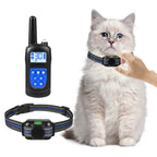 Ultra-Small Lightweight Cat Shock Training Collar — 2000ft Remote Waterproof Rechargeable