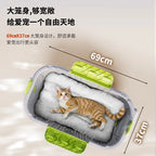 STLFBello Plastic Basket Pet Stroller Cat Poussette Chien Dog Stroller Rabbit