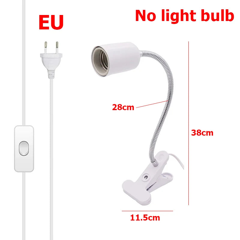 UVA+UVB 3.0 Reptile Lamp Set Clip-on Lamp Holder Bulb Thermometer Hygrometer Turtle Tortoises Lizard Sunlight Basking Heat Light