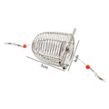 Stainless Steel Shrimp Feeding Dish Bowl (Metal Bait Cage, Fish Tank Food Container)