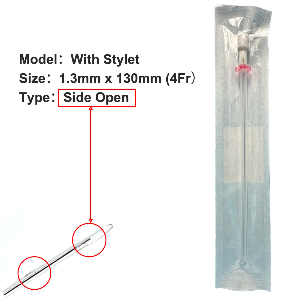 Veterinary Cat Urinary Catheters with Stylet (10-Pack)