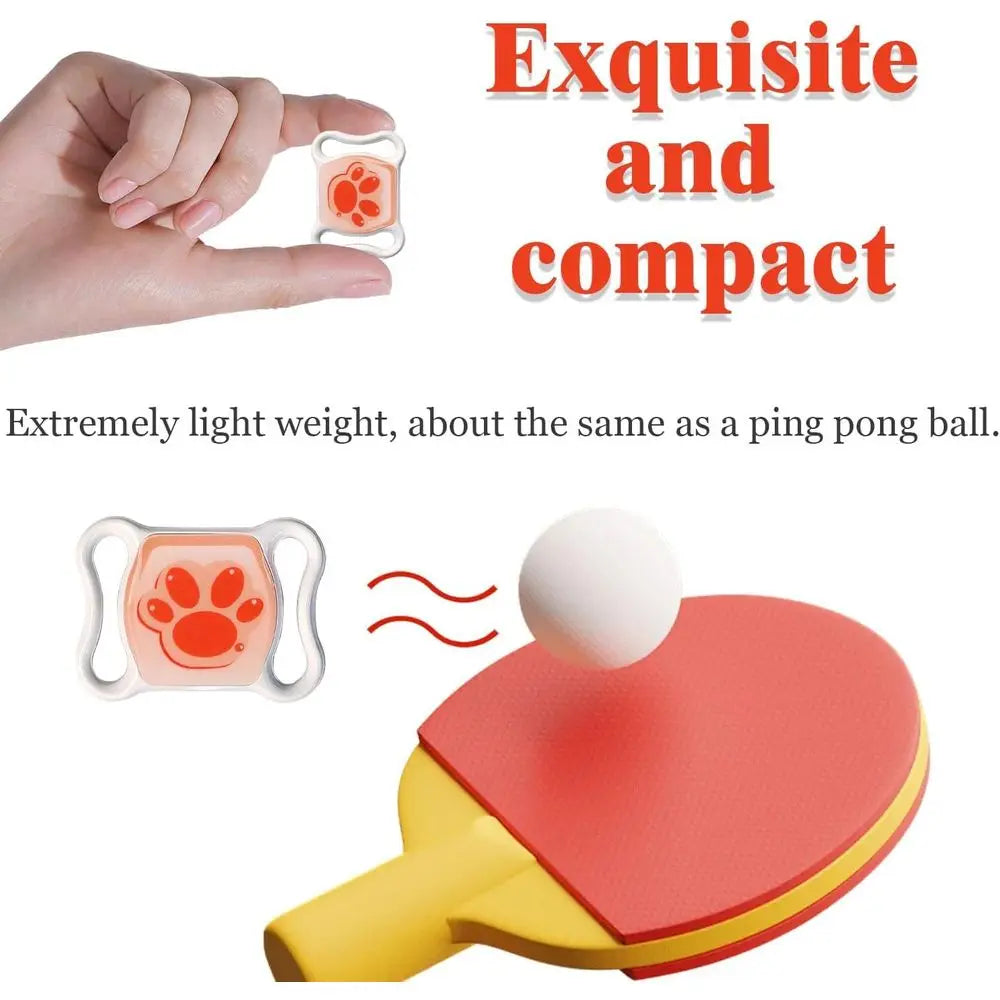 No-Subscription Pet GPS Tracker for Dogs & Cats with Free Collar - Waterproof Real-Time Tracking