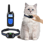 Ultra-Small Lightweight Cat Shock Training Collar — 2000ft Remote Waterproof Rechargeable
