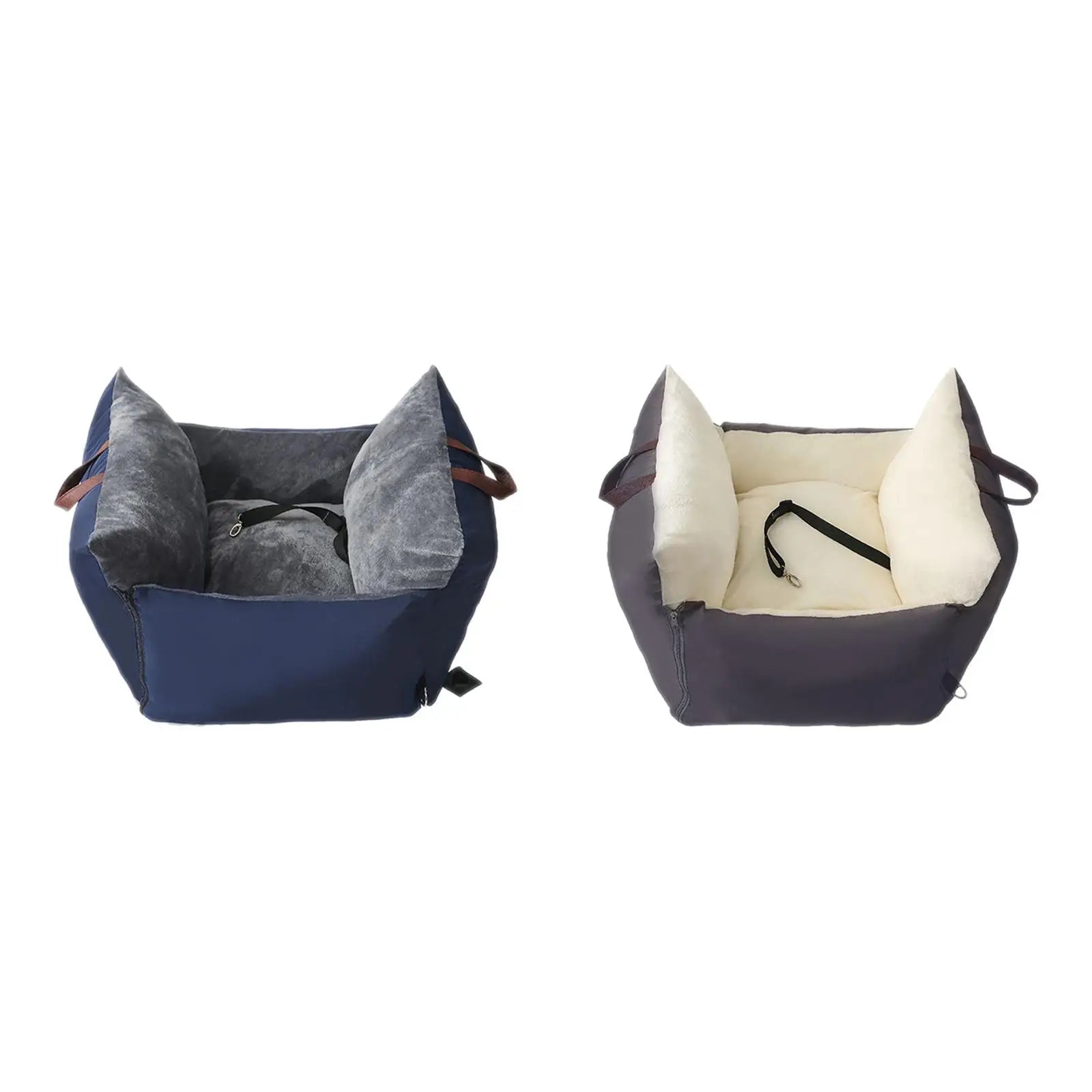 Lightweight Dog Cat Booster Car Seat (Armrest Box, Leash, Small Dogs)