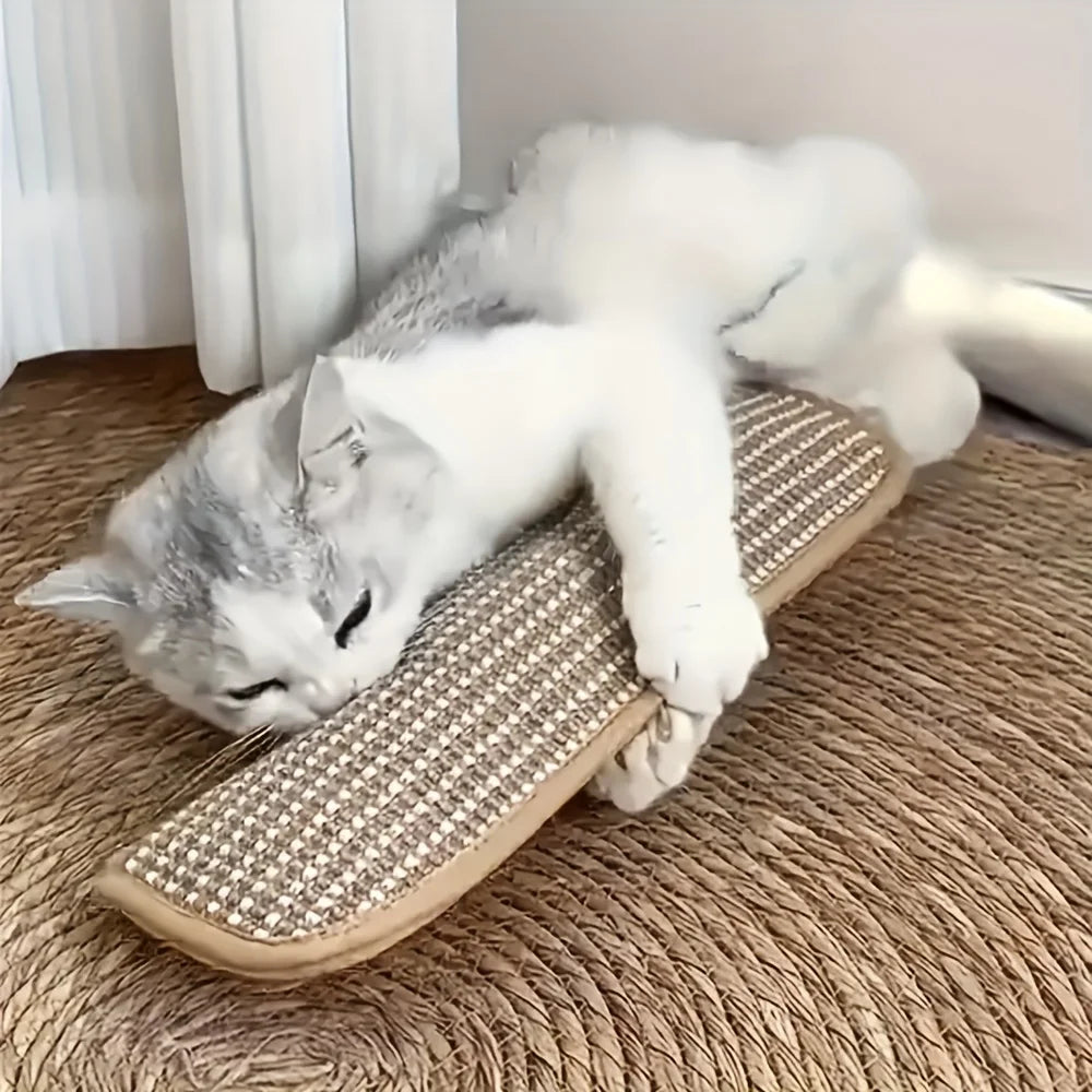 Cat Pillow Game Toy with Scratch Pad — Solo & Interactive Play Enrichment Set