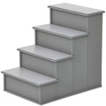 PawHut Pet Stairs with Cushioned Cover (15.75x23.25x21.25in, Grey)