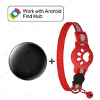 Adjustable GPS Pet Collar Tracker Kit for Android - Google Find My Compatible Cat & Pet Electronic Locator