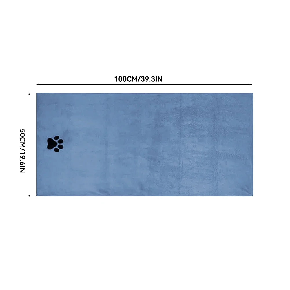 Microfiber Pet Bath Towel, Soft Super Absorbent Quick Dry Towel for Dogs Cats, 2 Sizes Available, Pet Grooming Supplies