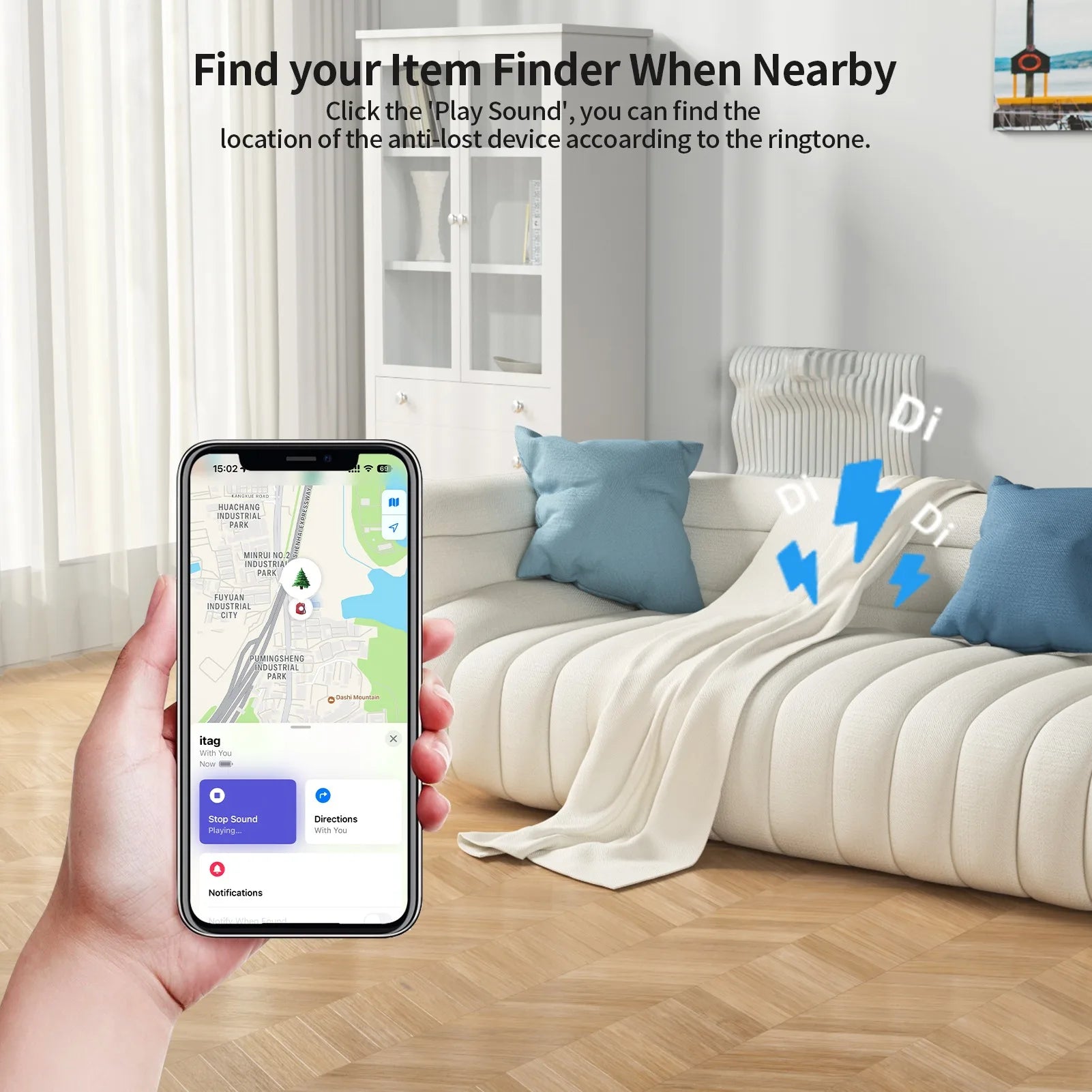 Waterproof Apple Find My Smart Tag Kit with Voice Locate for Keys, Bags & Toys (iOS/iPhone)