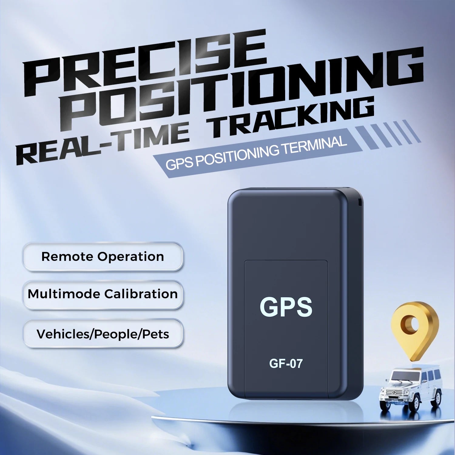 Camp Smart Mini Magnetic GPS Tracker - 24H Real-Time Geo-Fence Tracking for Cars, Pets & Family Safety