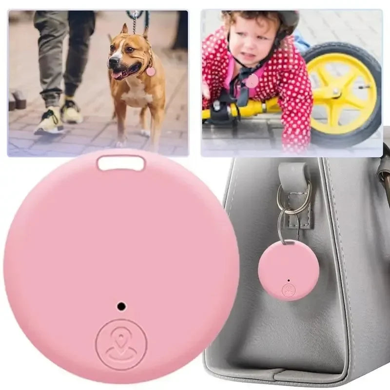 Mini Bluetooth-Compatible GPS Smart Tag Key Finder - Anti-Loss Alarm Tracer for Wallets, Keychains, Pets & Children