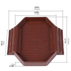 new Turtle Water Bowl Anti-Slip Reptile Pool Dish 2-in-1 Stain-Resistant Turtle Bathing And Feeding Tub For Snake Gecko Tortoise