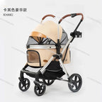 Separation Pet Trolley Dog Show Stroller Luxury 4 Wheels Detachable Pet Stroller for Cat&dogs