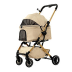 Pet Stroller One Button Foldable Cat Dog Outdoor Travel Cross Border Pet Stroller Pet Trolley Stroller for Dog Puppy Stroller