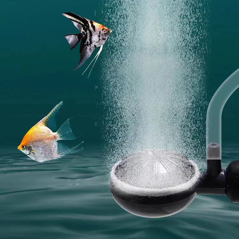 Plastic Aquarium Air Stone Aerator (1–2pcs, Pond & Fish Tank, Oxygen Bubbler)