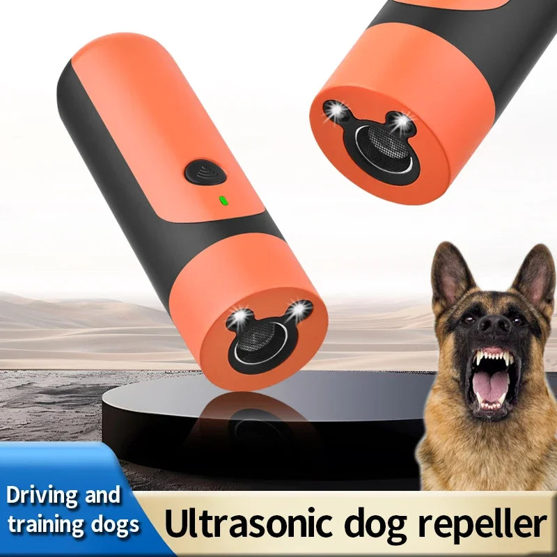 Mini High-Power Ultrasonic Dog Repeller & Anti-Bark Training Device - Long-Distance Outdoor Self-Defense Tool