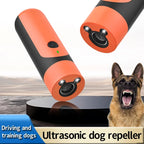 Mini High-Power Ultrasonic Dog Repeller & Anti-Bark Training Device - Long-Distance Outdoor Self-Defense Tool