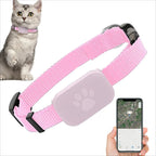 Slim GPS Cat Tracking Collar with Long-Lasting Battery - Safety Protection Locating Supplies for Cats & Kittens