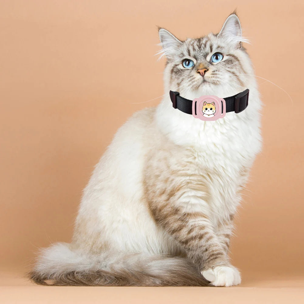 Smart Bluetooth Real-Time Global GPS Collar Tracker - Continuous Location Finder for Dogs & Cats