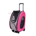 Pet Carrier Trolley Foldable Lightweight Large Capacity Portable Cat Dog Outdoor Shopping Travel Carrier