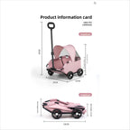 Small Pet Stroller for Dogs Cats Teddy Portable Foldable Outdoor Puppy Cat Carrier Travel Hand Pushchair