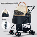 Pet Stroller Lightweight Foldable Detachable Cage Outdoor Travel Small Dogs Cats Teddy Pet Trolley Dog Stroller Pet Stoller