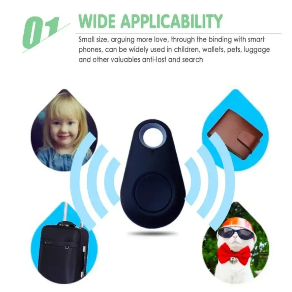 Waterproof Mini Bluetooth Smart Tracker for Pets, Dogs, Cats, Keys, Wallets & Bags - Anti-Loss Locator